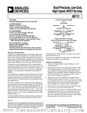 AD712BH datasheet pdf Analog Devices