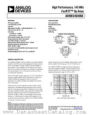 AD8065ART-R2 datasheet pdf Analog Devices
