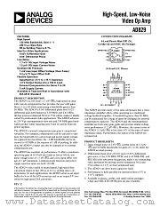 AD829JR datasheet pdf Analog Devices
