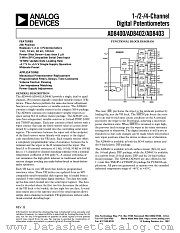 AD8403ARU1 datasheet pdf Analog Devices