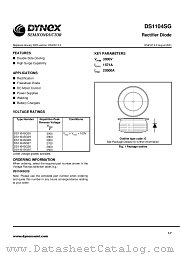 DS1104SG30 datasheet pdf Dynex Semiconductor