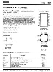 54F160A datasheet pdf Fairchild Semiconductor