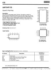 54F175 datasheet pdf Fairchild Semiconductor