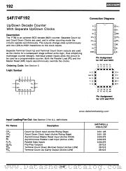 54F192 datasheet pdf Fairchild Semiconductor