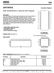 54F676 datasheet pdf Fairchild Semiconductor