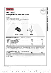 MMBT3906SL datasheet pdf Fairchild Semiconductor