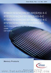 HYS64D16301GU-6-C datasheet pdf Infineon