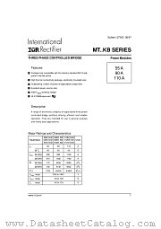 113MT140KB datasheet pdf International Rectifier