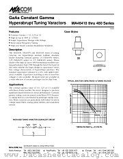 MA46422 datasheet pdf Tyco Electronics