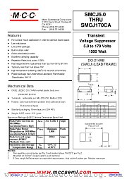 SMCJ54 datasheet pdf Micro Commercial Components