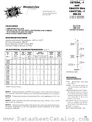JANTXV1N753A-1 datasheet pdf Microsemi