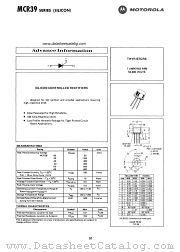 MCR39-05 datasheet pdf Motorola