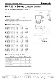 UNR2214 datasheet pdf Panasonic