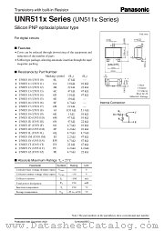 UNR511E datasheet pdf Panasonic