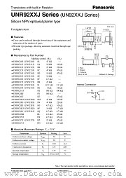 UNR921AJ datasheet pdf Panasonic