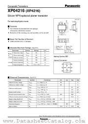 XP4216 datasheet pdf Panasonic