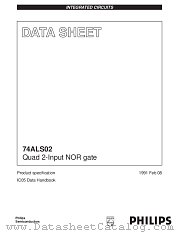 74ALS02N datasheet pdf Philips