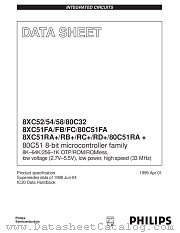 87C51FA datasheet pdf Philips