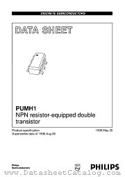 PUMH1 datasheet pdf Philips