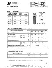 IRFF422 datasheet pdf Siliconix