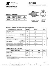 IRFH350 datasheet pdf Siliconix