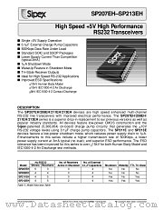 SP211EHCA datasheet pdf Sipex Corporation