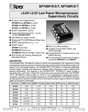 SP706RCU datasheet pdf Sipex Corporation