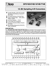 SP674BS datasheet pdf Sipex Corporation