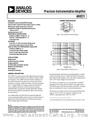 AD8221ARZ-RL datasheet pdf Analog Devices