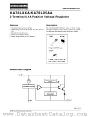 KA78L05AAZTA datasheet pdf Fairchild Semiconductor