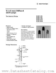 HLMP-1301-FG000 datasheet pdf Agilent (Hewlett-Packard)