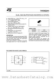74V2G241 datasheet pdf ST Microelectronics