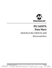 PIC16F877T-20I/L datasheet pdf Microchip