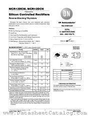 MCR12DCM datasheet pdf ON Semiconductor