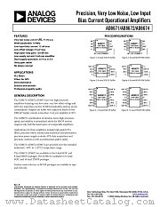AD8672ARM-REEL datasheet pdf Analog Devices