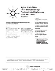 HLMP-CW37-TW000 datasheet pdf Agilent (Hewlett-Packard)
