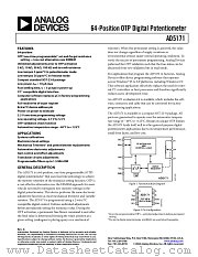 AD5171BRJ50-R2 datasheet pdf Analog Devices