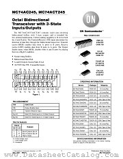 MC74AC245M datasheet pdf ON Semiconductor