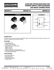 MOC8112SD datasheet pdf Fairchild Semiconductor
