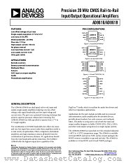 AD8618ARZ-REEL datasheet pdf Analog Devices
