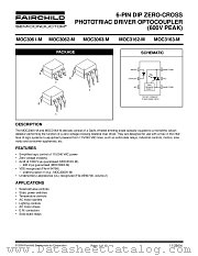 MOC3063FR2M datasheet pdf Fairchild Semiconductor