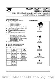 M93C56-MN3TP/W datasheet pdf ST Microelectronics