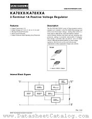 KA7805RTF datasheet pdf Fairchild Semiconductor