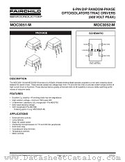 MOC3051SR2M datasheet pdf Fairchild Semiconductor