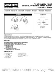 MOC3020TVM datasheet pdf Fairchild Semiconductor