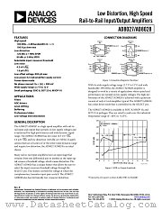 AD8027AR-REEL7 datasheet pdf Analog Devices