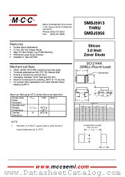 SMBJ5954 datasheet pdf MCC