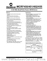 MCRF452_WF datasheet pdf Microchip