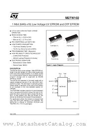 M27W102-100F6TR datasheet pdf ST Microelectronics