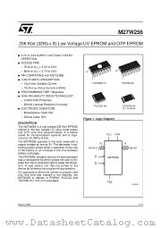 M27W256-100F6TR datasheet pdf ST Microelectronics